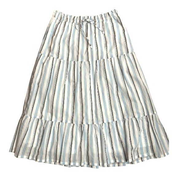J. Crew Striped Tiered Skirt - Picture 3 of 11